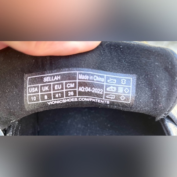 *EUC* Vionic Sellah Loafers - Womens Size 10 - Black Pebbled Leather Flats/Shoes - Picture 8 of 8